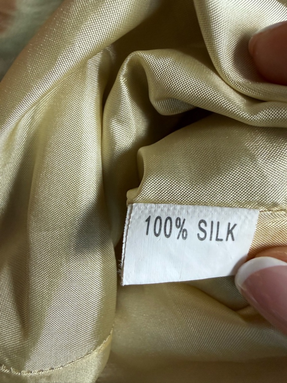 Vintage 100% Silk Gold Embroidered Blazer | S | MonaLisa - Picture 4 of 6